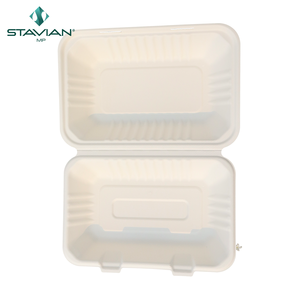 Fibres durables à base de plantes entièrement micraowave-sûres 9x6 "éco 100% biodégradables coquilles biodégradables du Vietnam - Product Image 4