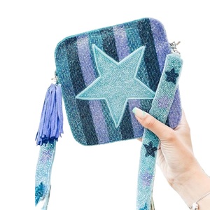 Accepter la conception personnalisée boîte à broderie colorée sac avec longue chaîne sangle artisanale boîte à perles sac à main avec sangle élégante - Product Image 6