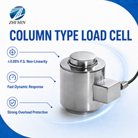 Capteur de force à compression à colonne 50-10000 KN IP67 ±0,05% F.S. pour machines d'essai universelles, presses hydrauliques et étalonnage de force