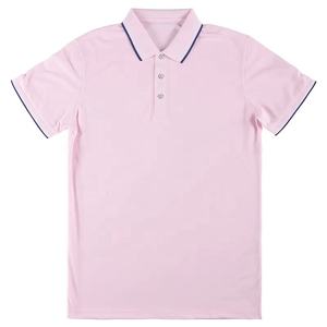 Vente en gros 100% coton broderie logo vierge polos polos unis T-shirts hommes à la mode T-shirt polo personnalisé - Product Image 3