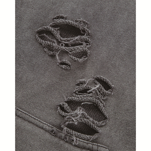 Sudadera de Alta Calidad con Bolsillo Canguro, Hombros Caídos, Manga Larga, Estilo Cuadrado, Vintage, Holgada, Desgastada, con Capucha para Hombre - Product Image 4