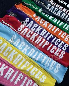 Femmes lâche empilé blanc Joggers Flare pantalons de survêtement personnalisé en gros hiver Bootcut évasé lavage pantalons de survêtement plat avant - Product Image 5