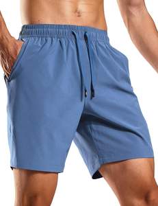 <b>Men's</b> Gym <b>Shorts</b> 100% Cotton Stretchable Quick Dry Athletic Workout <b>Shorts</b> with Pockets Solid Pattern Bulk Supply - Product Image 5