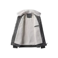 Veste en velours côtelé unisexe Doublure en fibre de bambou 100% coton Motif uni Décontracté Vert olive Manteau d'automne Coupe-vent avant 360g