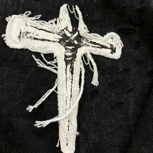 OEM diseño francés Terry Vintage peso pesado desgastado bordado sudaderas con capucha lavado ácido Zip up Sudadera con capucha para hombres - Product Image 5