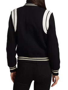 Nouvelles vestes universitaires personnalisées OEM en gros, vestes vierges respirantes, grande taille, veste pour homme et femme, veste en laine et en cuir - Product Image 4