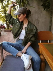 Veste de Baseball Réversible pour Homme, Manteau Régulier Automne Hiver Bomber Coupe-Vent, Nouveau Design Varsity, Respirant - Product Image 5