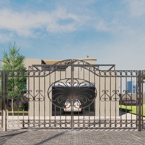 Panneaux de clôture en métal robustes Ensemble de clôture en fer forgé classique pour l'extérieur Idéal pour les maisons, les jardins et les espaces commerciaux - Product Image 6