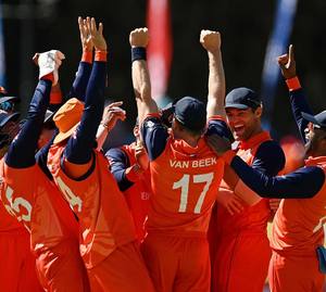 Venta al por mayor de sudaderas con capucha del equipo de Cricket DE LOS Países Bajos Nuevo diseño 2024 WC Jersey estampado completo para fanáticos del cricket Países Bajos - Product Image 5