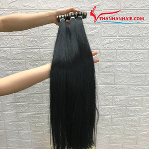 ¡Venta Flash! Doble dibujado hueso recto Vietnam cabello teñido cabello virgen cabello humano Contáctenos mejor precio al por mayor - Product Image 1