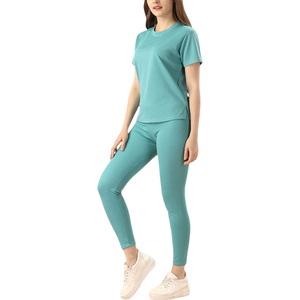 Ensemble de survêtement de jogging sur mesure de haute qualité, vêtements de sport, ensemble deux pièces pour femmes, costumes d'été - Product Image 1