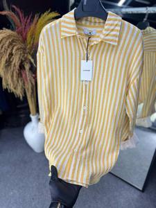 Camisa informal de manga larga de lino satinado para hombre, ropa de playa de verano con botones, Vestido ligero y transpirable para primavera - Product Image 4