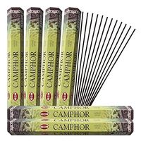 DG-EXODIF HEM Fester Kampfer-Lufterfrischer 6er-Pack (je 20 Stäbchen) Pooja-Raum-Essentials Handgefertigtes Natürliches Aroma für Zuhause