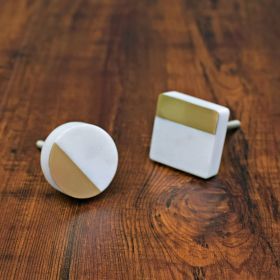 Poignées de porte et de tiroir en marbre de qualité supérieure fabriquées à la main Poignées de placard polies naturelles avec un design de luxe inspiré de l'amour - Product Image 2