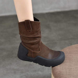 รองเท้าบูทผู้หญิงทรงยาว แบบสูงถึงเข่าและเหนือเข่า ส้นหนา สำหรับงานปาร์ตี้ ฤดูหนาว ใส่ทำงาน และใส่ในชีวิตประจำวัน - Product Image 3