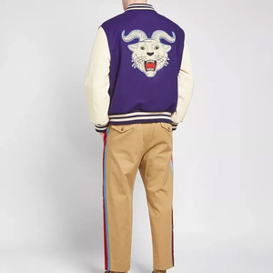 Meilleure vente Vestes d'hiver de baseball lourds Veste Letterman brodée personnalisée Blouson bombardier mode pour hommes - Product Image 3