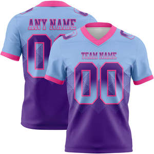 Maillot de football américain authentique pour les équipes de jeunes drapeau dégradé maille maillot carré respirant uniforme de pratique scolaire - Product Image 5
