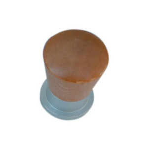 Pomoli in Legno/Ottone Diametro 19mm Noce Chiaro (pz.2) - Product Image 1