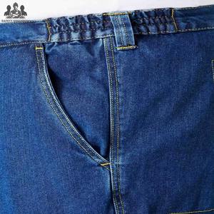 Shorts Vaqueros Vintage para Hombre, 100% Algodón, Sólidos, Casuales, Holgados, Transpirables, Ropa de Calle de Verano, Venta al Por Mayor Personalizada - Product Image 3