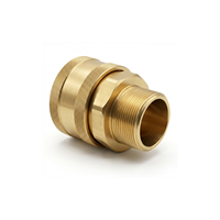 Raccord rapide hydraulique en laiton massif de 2 pouces, filetage mâle, connecteur pour équipement lourd, usiné CNC. JTSP-200SM