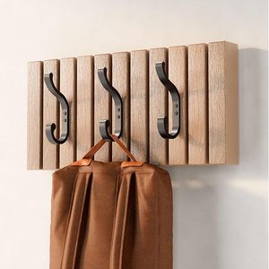 Aluminium Wall Mount Coat <b>Hooks</b> Heavy Duty Hangers for Bedroom & Bathroom for Hanging Clothing & <b>Towels</b> - Product Image 1