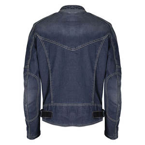 Vestes en jean solides à lavage moyen pour hommes de qualité supérieure Le service OEM et ODM est fourni - Product Image 2