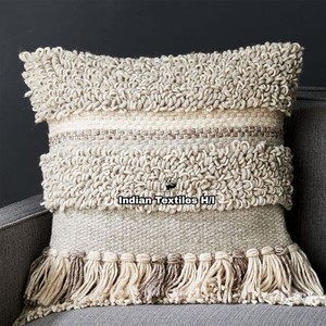 ITHL Venta de lujo Boho funda de cojín funda de almohada decoración del hogar tejido a mano funda de almohada de algodón al por mayor - Product Image 3