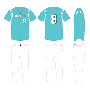 Conjunto de Camiseta de Béisbol de Manga Corta de Alta Calidad y Bajo Pedido Mínimo para sus Clubes, Uniforme de Béisbol con Logotipo Personalizado Impreso en Tackle Twill - Product Image 4