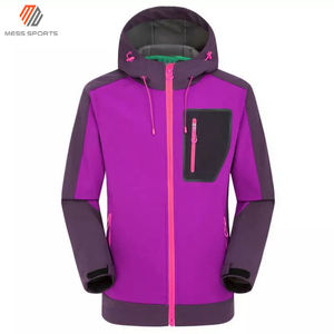 Nouveauté, veste softshell pour homme de haute qualité, logo personnalisé, impression OEM ODM, col long fin, couleur unie, doublure enduite - Product Image 4