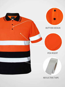 Lo último 2025, nuevo diseño reflectante de alta visibilidad, diseño de Color personalizado, tamaño de seguridad, camisa Polo, tela cómoda, ropa exterior - Product Image 3