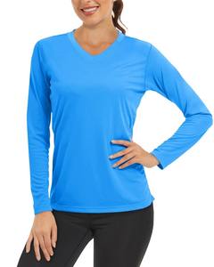 Hot Sale High End Quality Full Sleeved <b>Women's</b> T-<b>Shirts</b> Custom Print Plain Summer White Tee <b>Shirts</b> - Product Image 4