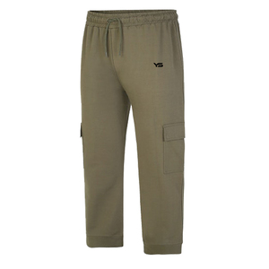 Jogger de algodón de alta calidad Unisex, Panel de logotipo personalizado, ropa para trotar, tela con impresión de seda de alta calidad - Product Image 4
