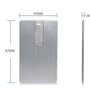 Credit <strong>Card</strong> <strong>Memory</strong> <strong>Flash</strong> Usb Metal <strong>Card</strong> Usb 2GB 4GB 8GB 16GB 32gb Pendrive 64GB Usb <strong>Memory</strong> <strong>Card</strong> with logo - Product Image 1