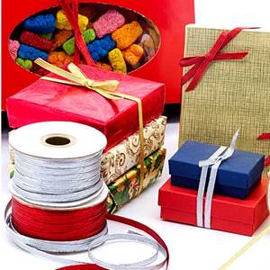 Flat Metallic Elastic Stretch Trim Ribbon Spool - Product Image 1