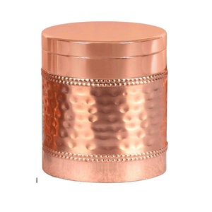 Kim loại bền vững Đồng lưu trữ hộp Thùng chấm thiết kế rèn dưới cho nhà khách sạn nhà bếp thực phẩm lưu trữ bin - Product Image 1