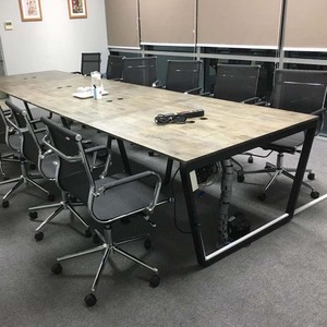Escritorio Modular en Forma de L de 6 Piezas, Contemporáneo, 360x120 HBTC015 - Muebles de Oficina de Melamina, Ensamblaje en Casa - Product Image 5