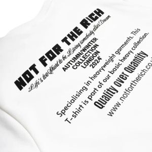 T-shirt Script 280 GSM T-shirt surdimensionné avec épaules tombantes T-shirt Streetwear 100% coton avec logo Script Impression poitrine et dos - Product Image 6