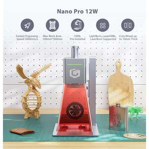 Graveur laser CO2 portable Longer Nano Pro 12W 6W, nouveau, pour acrylique, pierre, métal, plastique, verre, caoutchouc, bois, contreplaqué, MDF, LAS - Product Image 2