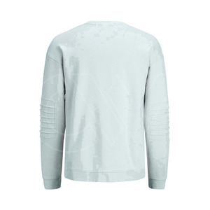 100% algodón cuello redondo hombres manga larga transpirable peso ligero personalizado Logo impreso deportes correr sudaderas de alta calidad - Product Image 2