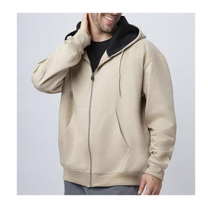 Fantastique sweat à capuche zippé pour hommes de haute qualité 100% coton polaire hiver Streetwear Production personnalisée fabricants pakistanais Service ODM - Product Image 2
