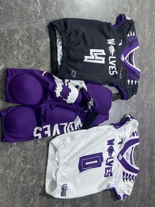 เสื้อฟุตบอลอเมริกันสตรีทแวร์ราคาถูก สีส้ม ชุดยูนิฟอร์มฟุตบอลอเมริกันสำหรับเด็ก ชุดกีฬา สีน้ำเงิน สีขาว ชุดฟุตบอลอเมริกัน - Product Image 1