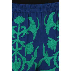 Pantalon Harem Bohème Brodé Fait Main Unique Style Hippie Suzani pour Festival et Loisirs avec Poches – Cadeau pour Elle - Product Image 6