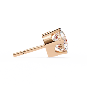 ต่างหูเพชรเม็ดกลมละเอียดสี D แบบกำหนดเองขายส่งจากโรงงานเครื่องประดับเพชรมนตรา - Product Image 4