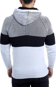 Colección Otoño Invierno 2024, jerséis con Capucha de punto informales a la moda para hombre, prendas de punto 3D cálidas de colores sólidos de manga larga transpirables - Product Image 5