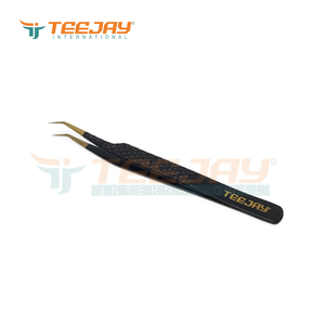 Pinzas Profesionales de Acero Inoxidable para Pestañas, para Creación de Fans de Volumen, Pinzas de Alta Precisión con Logotipo Dorado, Personalización OEM - Product Image 5
