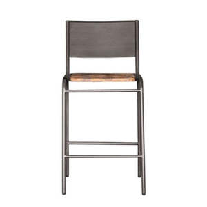 Modern Leather Bar Stool Solid Wood Base Eco-Friendly Lightweight <b>Commercial</b> <b>Furniture</b> for Living Room Hotel Home Usage - Product Image 6
