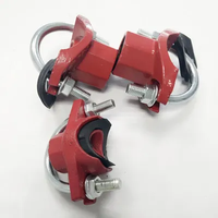 Raccords de tuyauterie pour système d'incendie de haute qualité en fonte ductile, conception à bride, peinture époxy, fixation flexible à boulon en U moulé