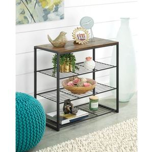 Modern classy steel black <b>storage</b> shelving <b>rack</b> for home hotels and restaurant <b>kitchen</b> living room wholesale made in india 2023 - Product Image 2