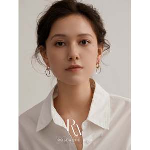 Orecchini Pendenti in Acrilico Blu, Leggeri, Irregolari, con Cerchio Dorato e Cristalli, Stile Religioso - Product Image 1