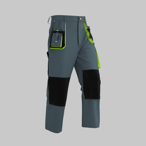 Pantalon de travail de sécurité haute visibilité réfléchissant pour travaux de construction, sécurité industrielle, polyester ignifuge, respirant, rapide - Product Image 5
